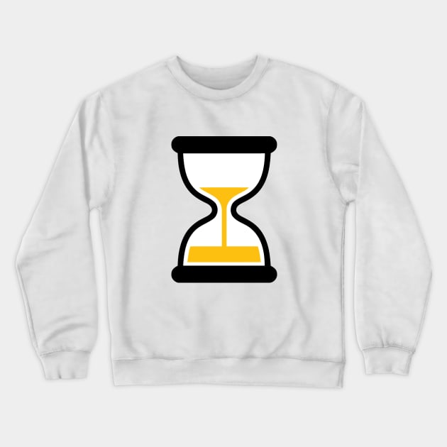 Sandglass Hourglass Running Out of Time Icon Emoticon Crewneck Sweatshirt by AnotherOne